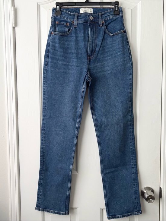 Abercrombie & Fitch Denim - Abercrombie Curve Love The Ankle Straight Ultra High Rise Jeans